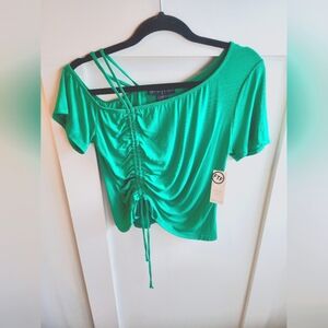 FTF One Shoulder Drawstring Plus 0 Tee